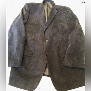 CALVIN KLEIN mens solid black corduroy sport coat suit jacket blazer 40 R